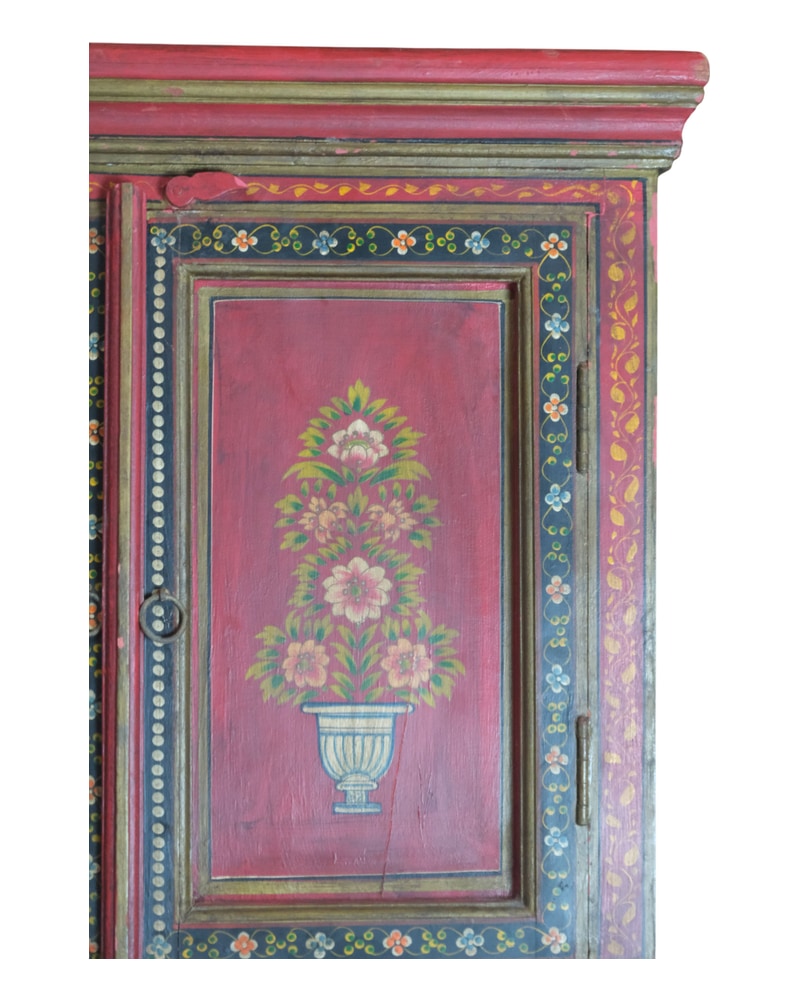 20th Century Furniture Painted with Indian Flowers - 3/10