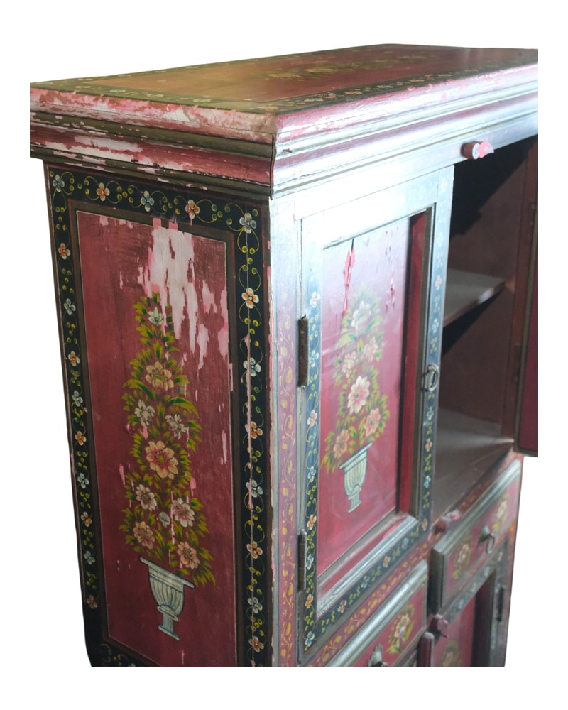 20th Century Furniture Painted with Indian Flowers - 10/10