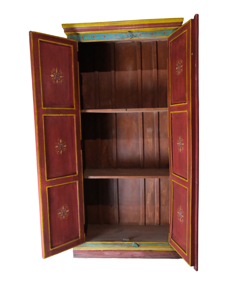 20th Century Indian Furniture with Doors and Floral Painting - 7/7