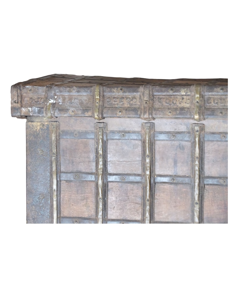 19th Century Travel Chest from India - 3/9