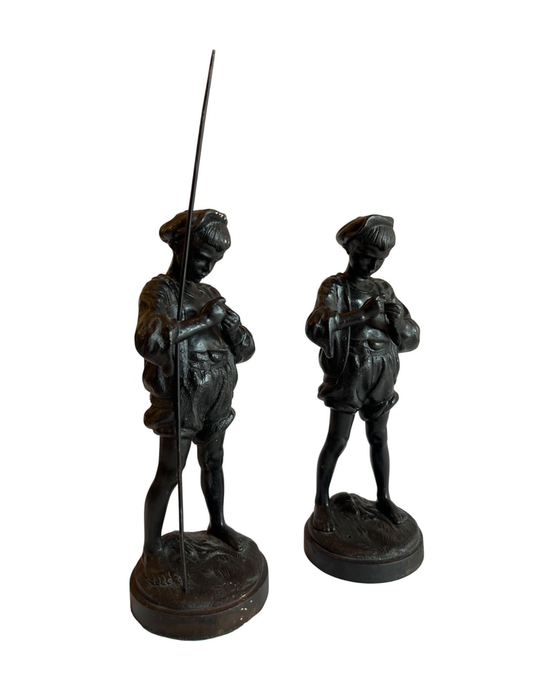 Figuras de Pastores del Siglo XX en Metal