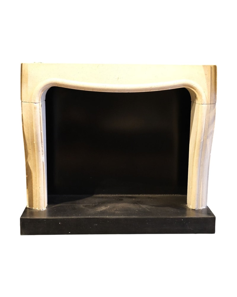 Limestone Fireplace - 2/9