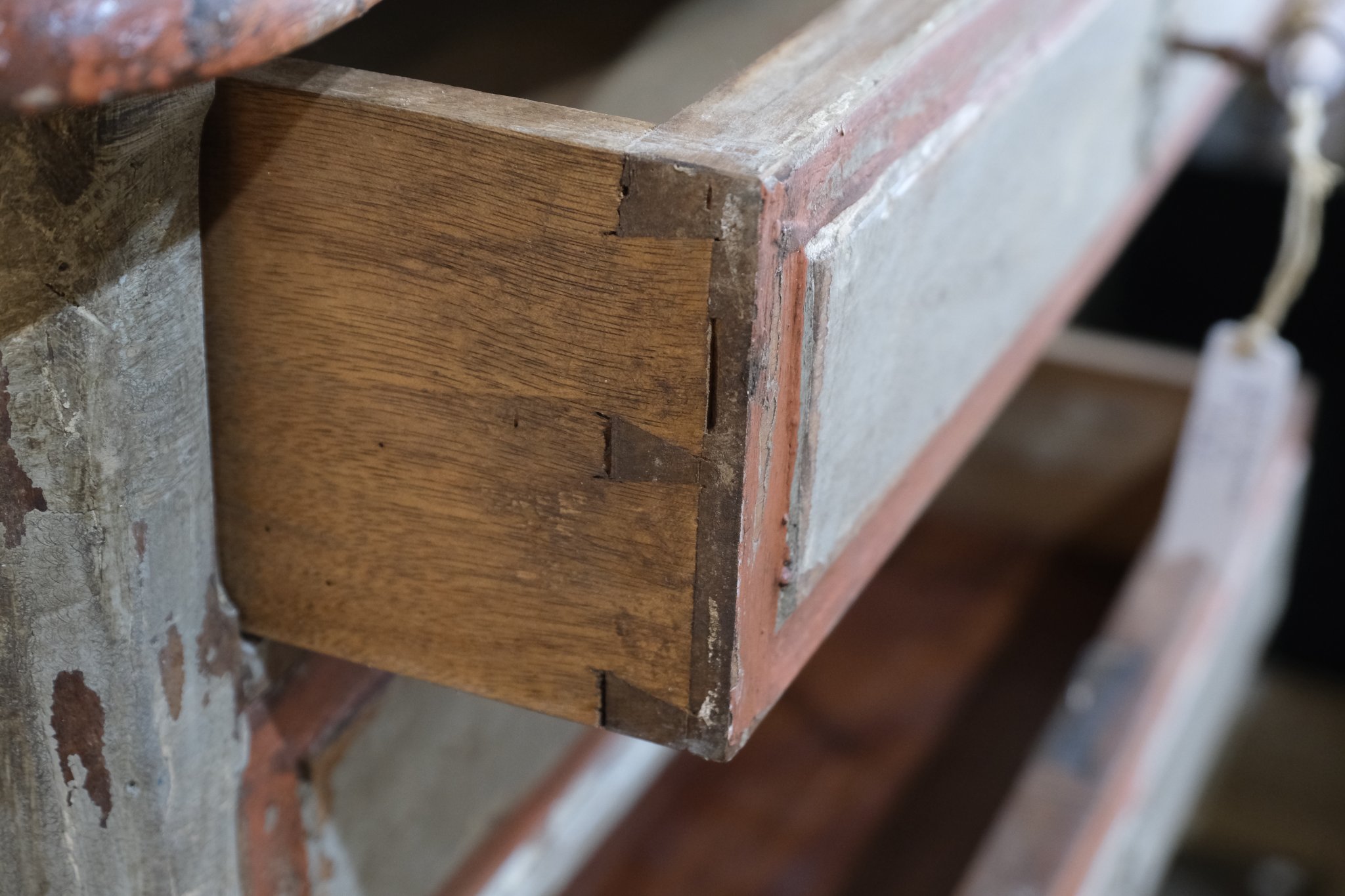 19th Century Painted Wood Chest of Drawers - 5/8