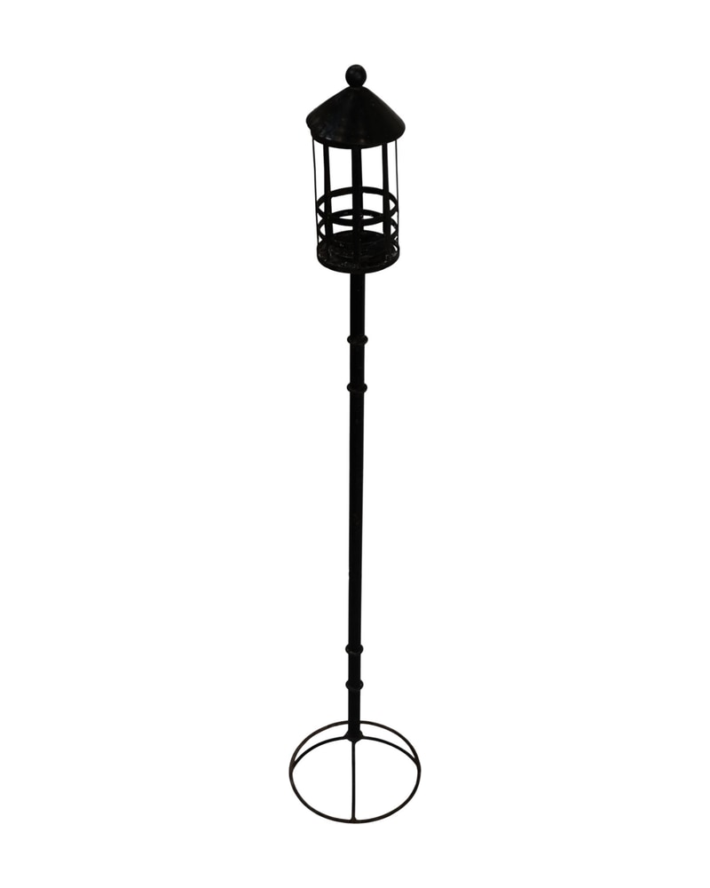 20th Century Iron Lantern with Round Base - 4/4