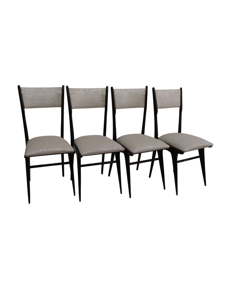 Midcentury Italian Chairs in Rosewood