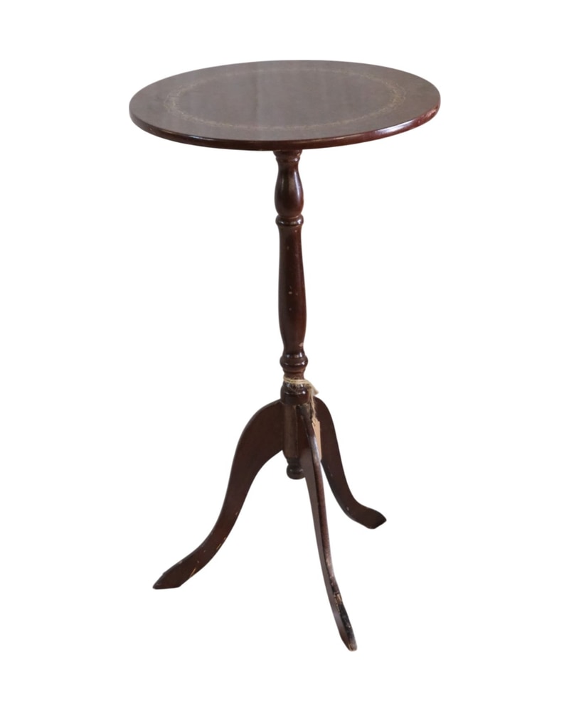 Small Nightstand with Decorated Top