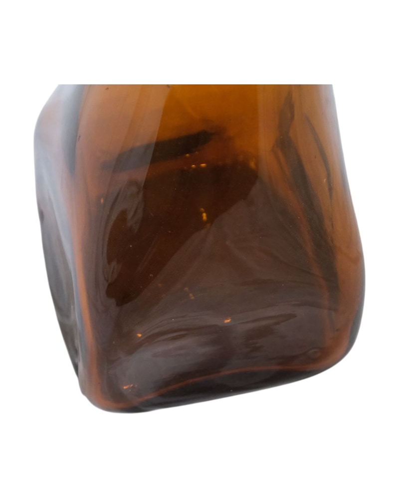 20th Century Amber Glass Vase with Elegant Shape - 4/5