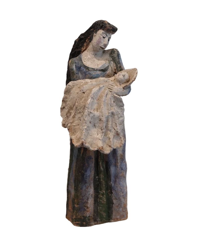 Figura de Mujer Rusa en Terracota, siglo XX