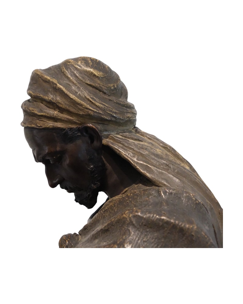 estatua-de-arabe-de-friedrich-goldscheider-siglo-xix