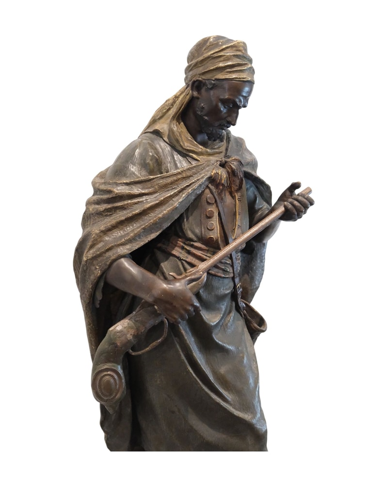 estatua-de-arabe-de-friedrich-goldscheider-siglo-xix