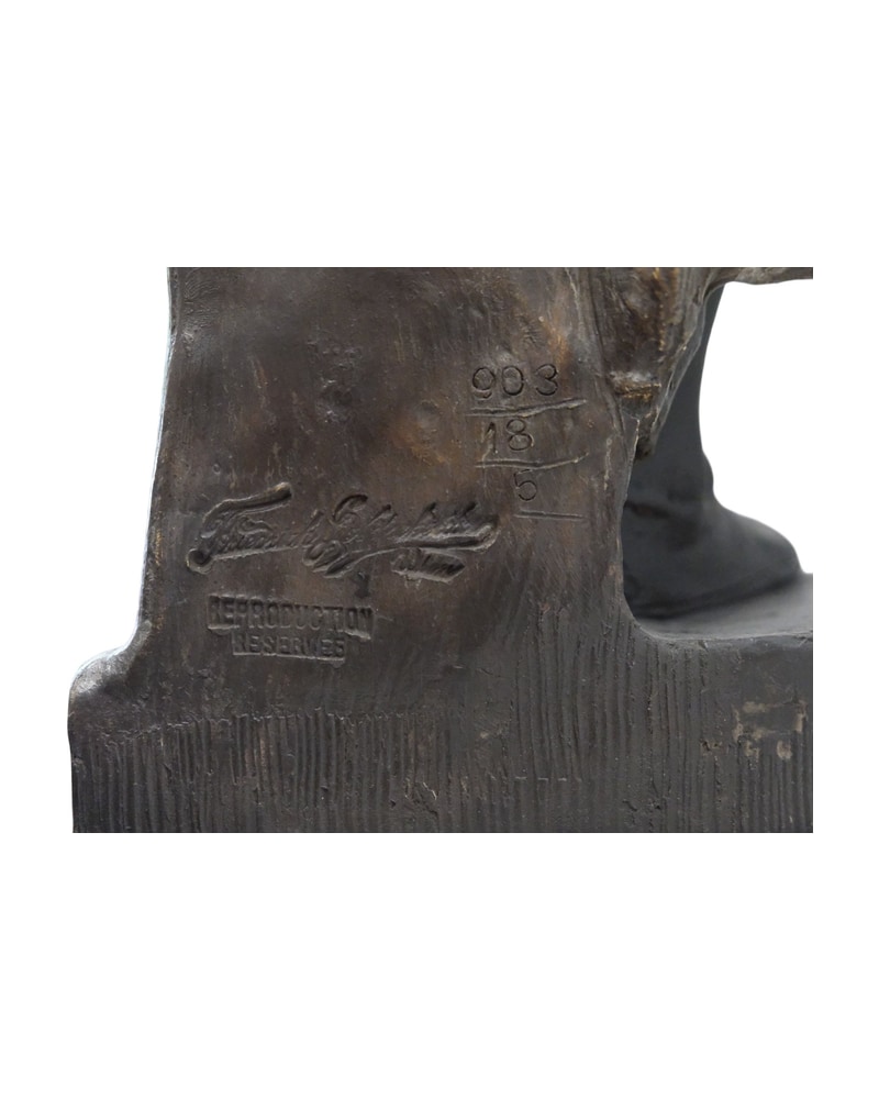 estatua-de-arabe-de-friedrich-goldscheider-siglo-xix