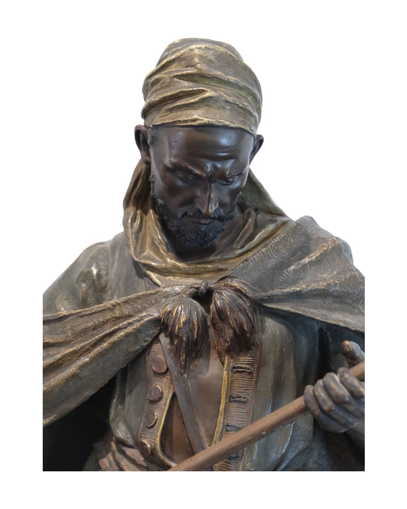 estatua-de-arabe-de-friedrich-goldscheider-siglo-xix