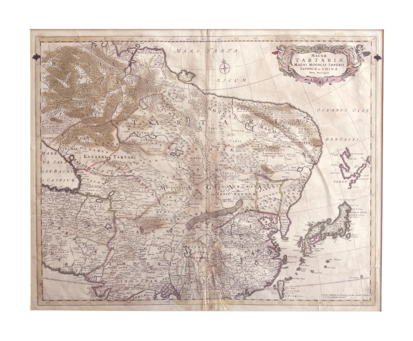 Map of East Asia by Frederick de Wit, 17th Century