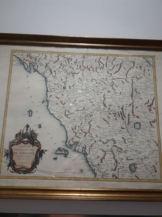 Map of the Grand Duchy of Tuscany by Mr. Robert, 1776
