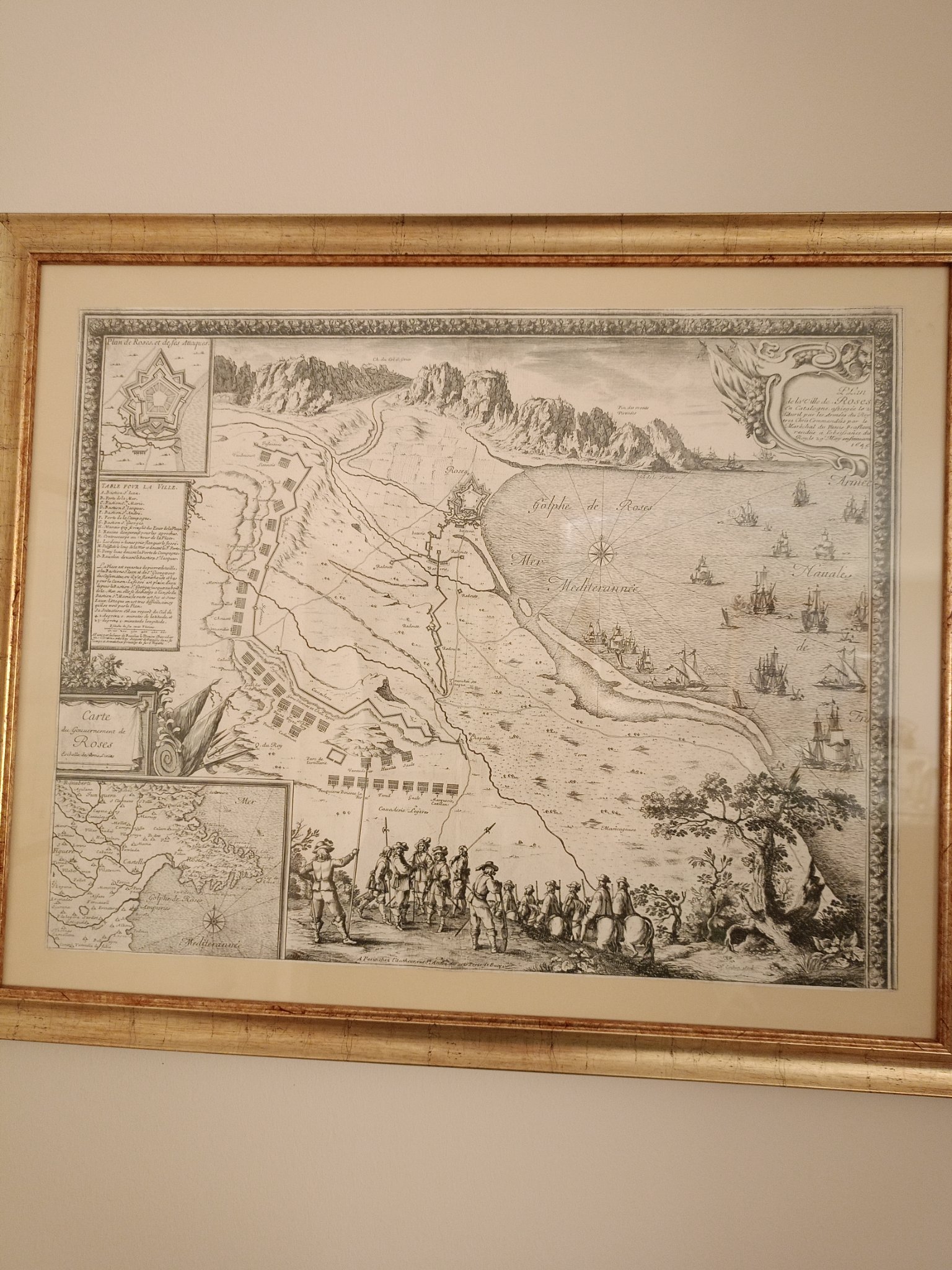 Map of Roses, Beaulieu, 1645