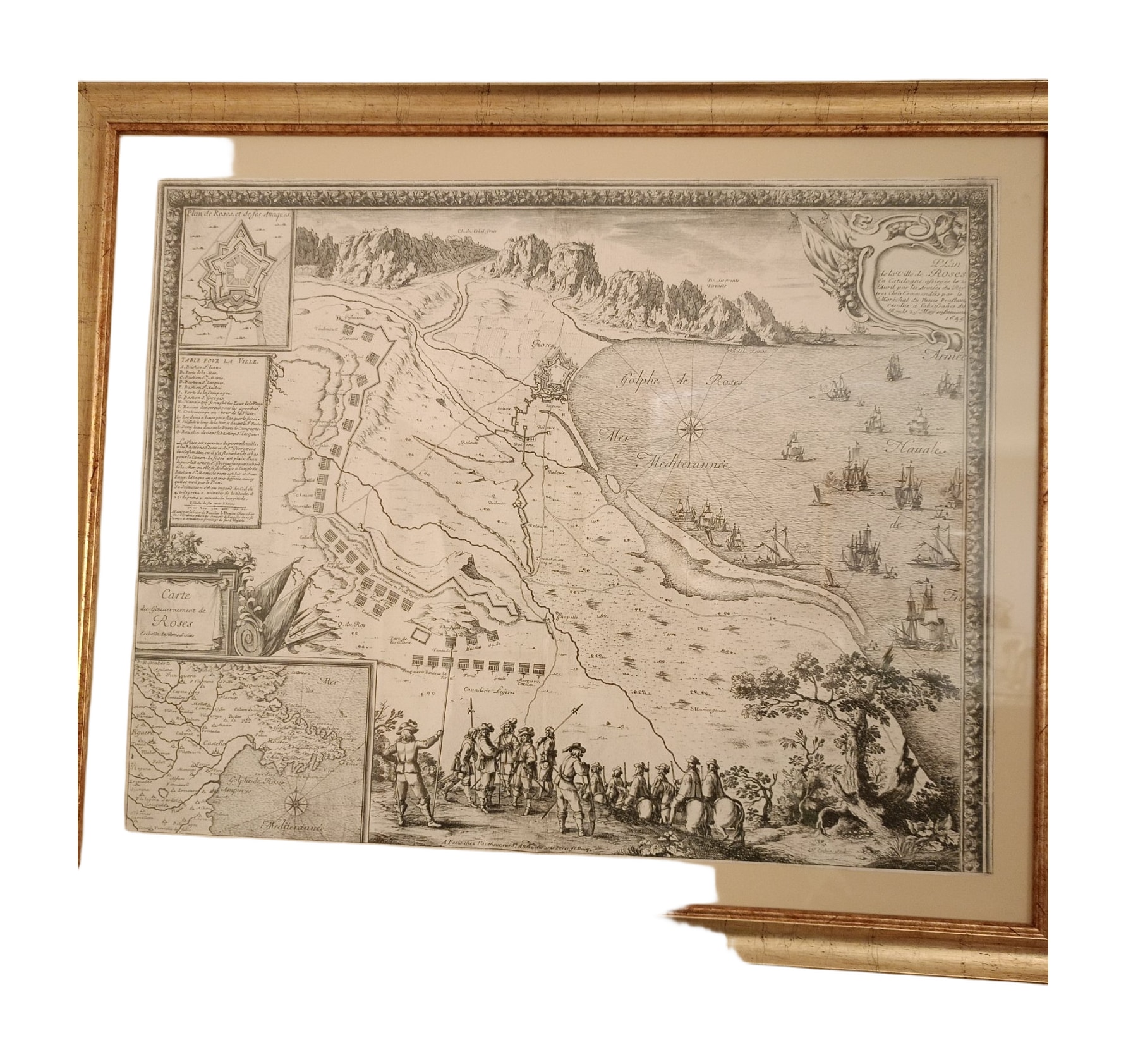 Map of Roses, Beaulieu, 1645