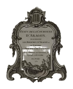 Map 1757 of the Crown of Aragon by Robert de Vaugondy