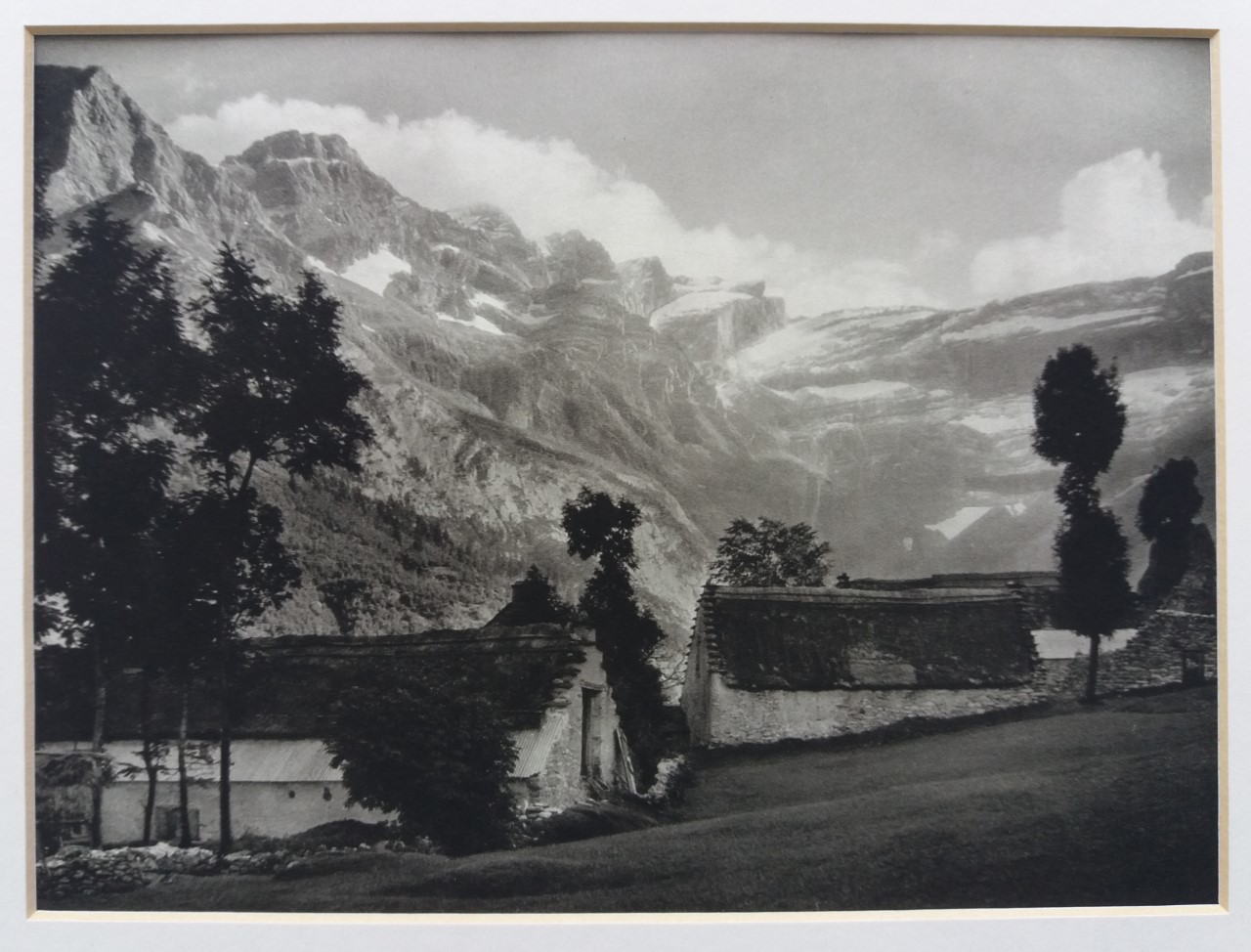 Photogravure 'Le Cirque de Gavarnie', Hurlimann, 1926