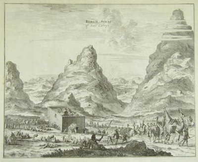 Engraving 'bergh Sinai Montanus', 1680