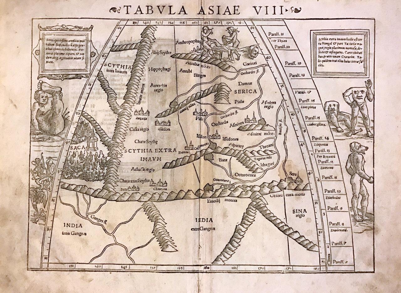Tabula Asiae de Sebastian Münster, Edición de 1545