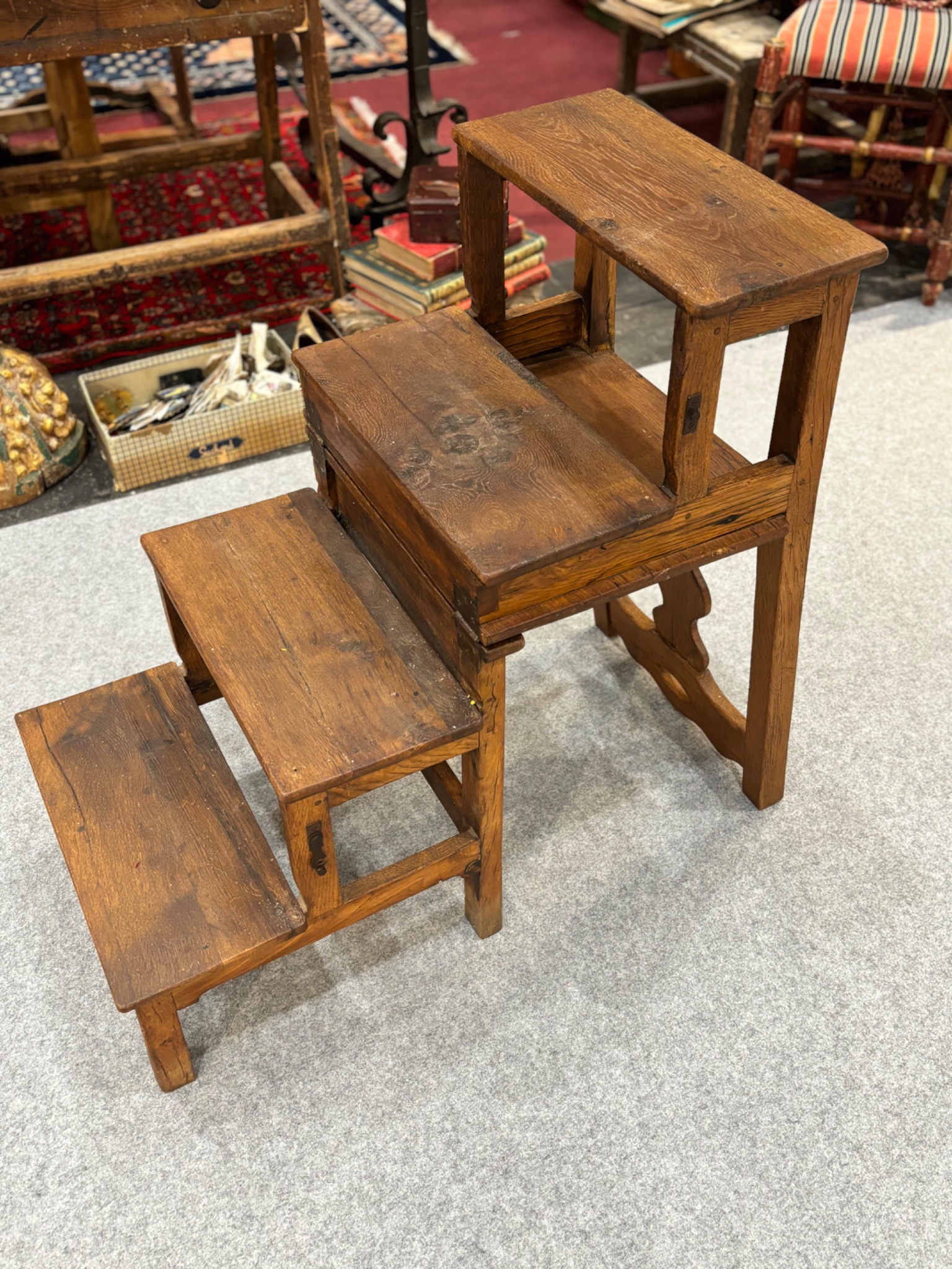 English Oak Ladder Chair, 1830