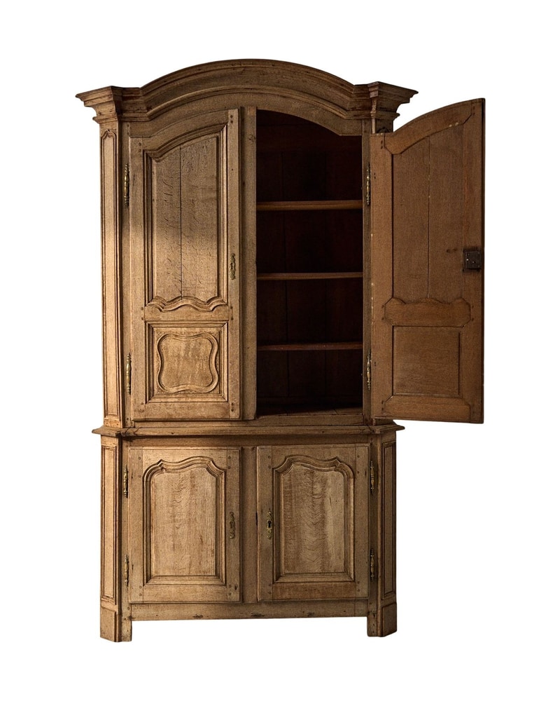 FRENCH OAK DISPLAY CABINET 18TH CENTURY - 2/7
