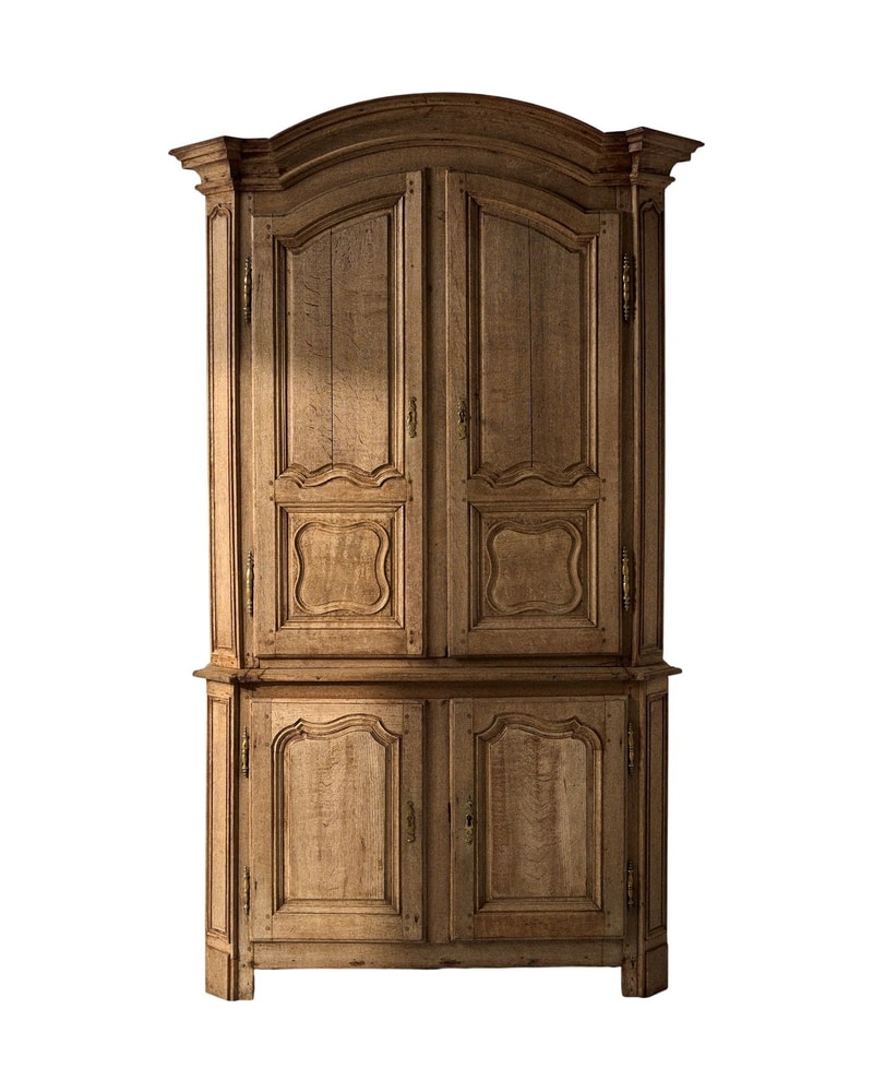 FRENCH OAK DISPLAY CABINET 18TH CENTURY