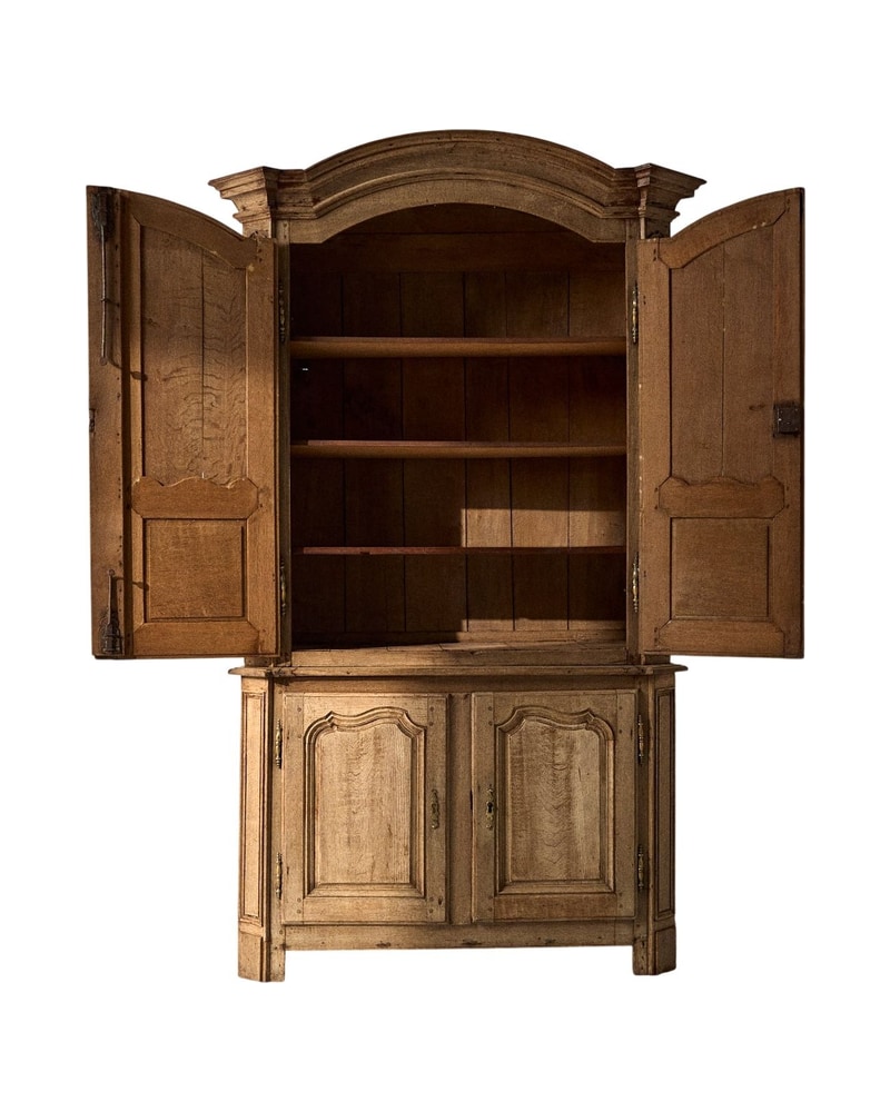 FRENCH OAK DISPLAY CABINET 18TH CENTURY - 3/7