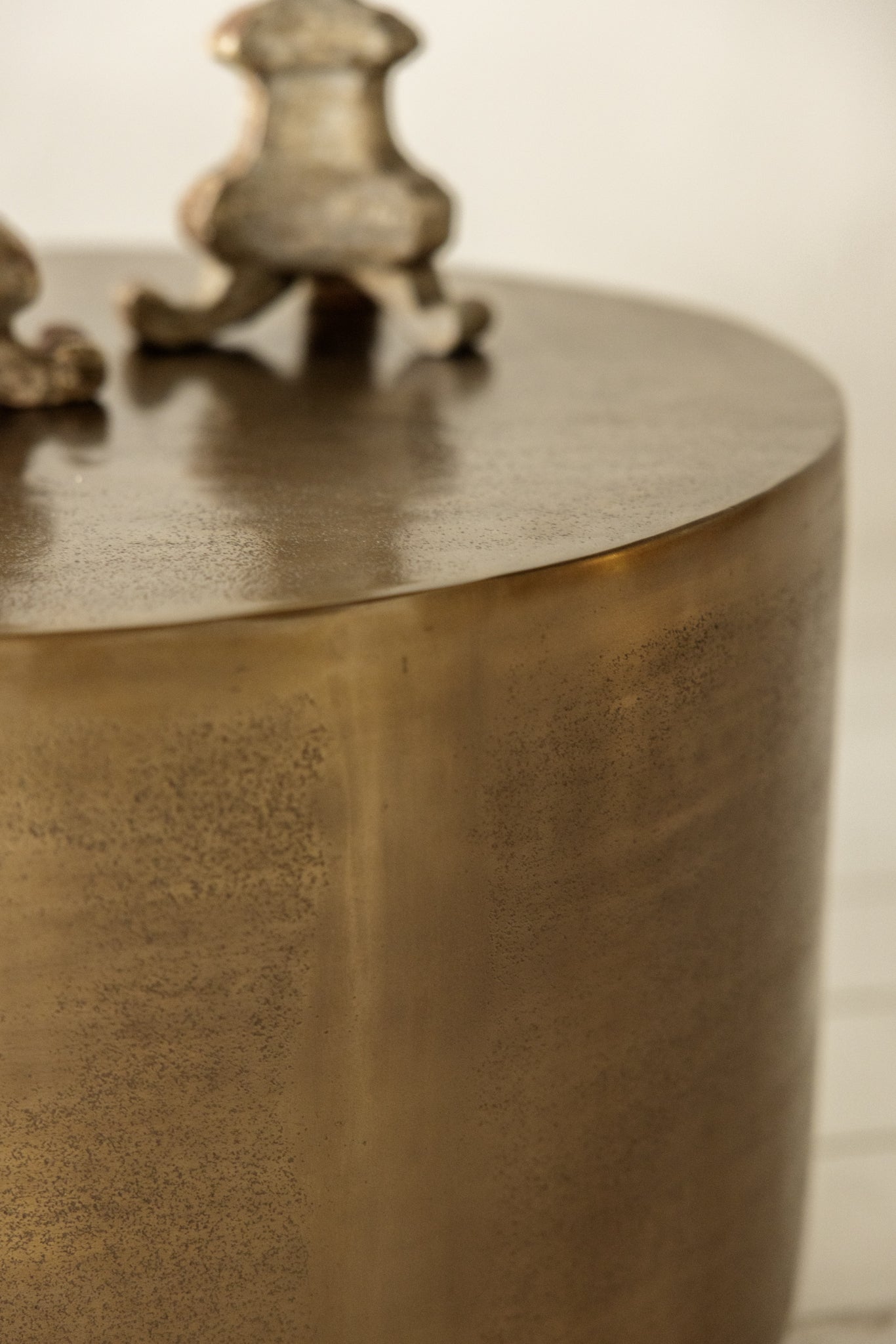 Mesa Auxiliar del Siglo XXI en Latón Cepillado - 2