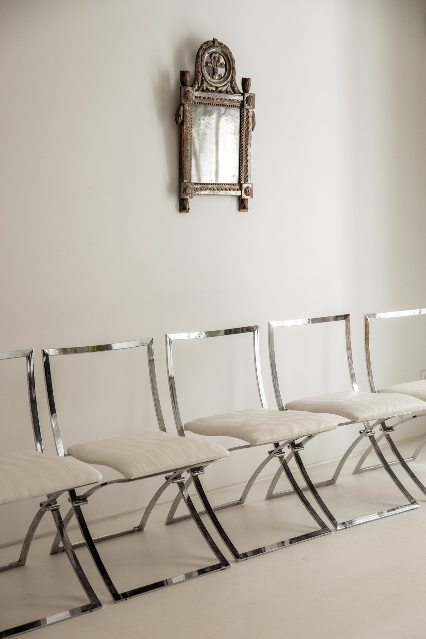 Sillas de Acero Cromado del Siglo XX | Set de 6 - 4