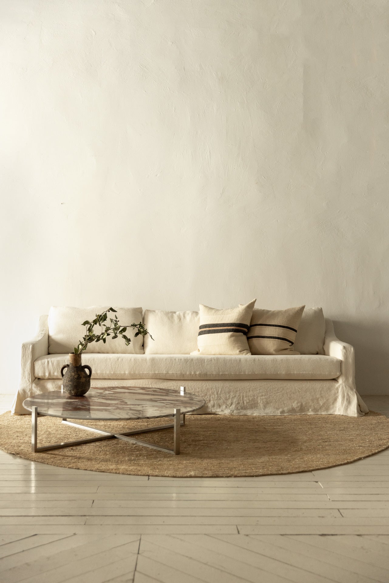 Sofá de Lino Desenfundable del Siglo XXI