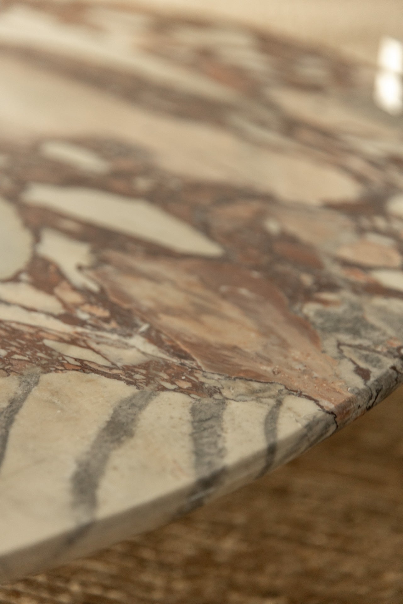 Mesa de Centro Siglo XXI en Mármol Calacatta Viola y Acero - 2