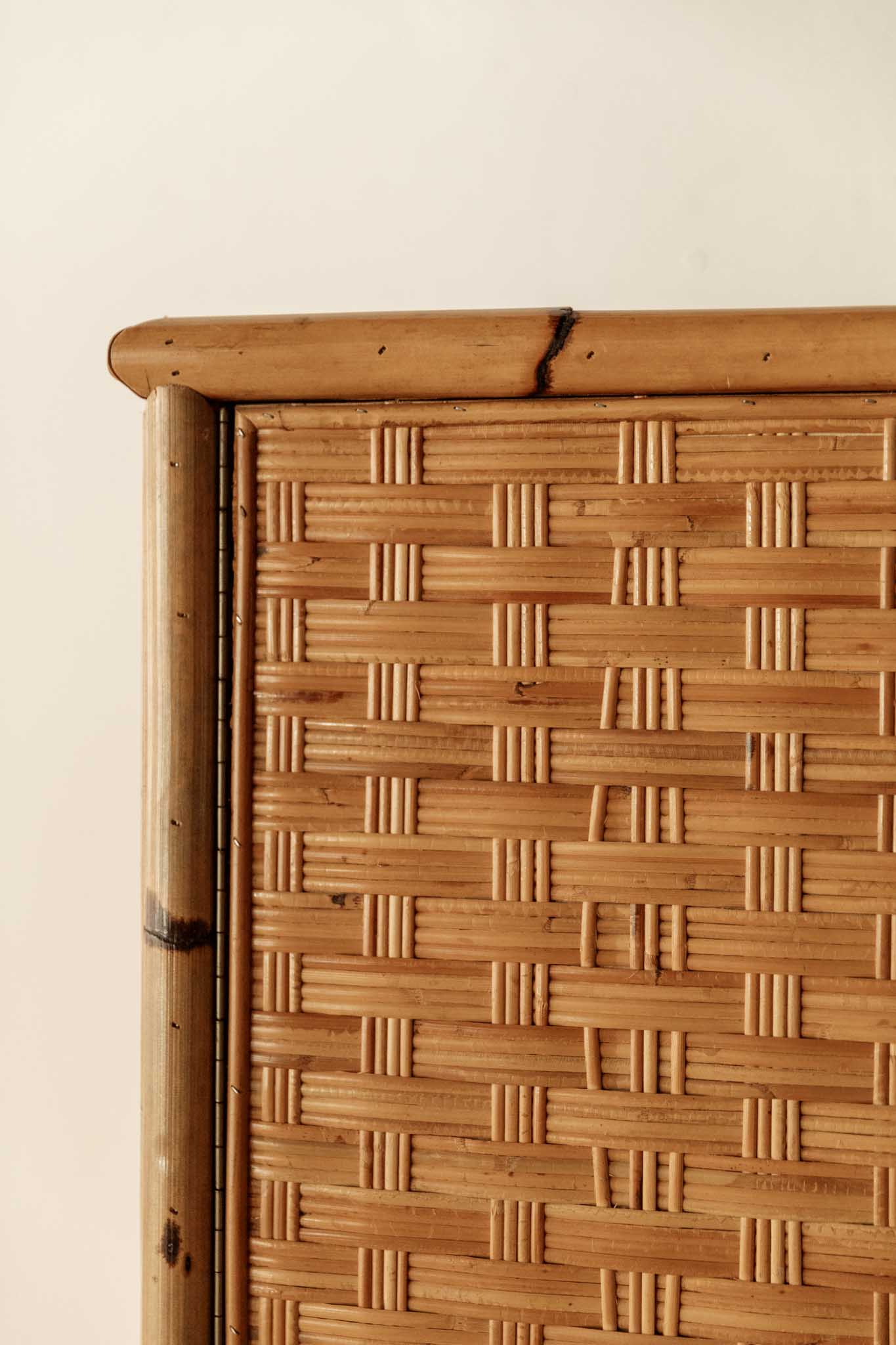 Armario de Bambú y Ratán del Siglo XX - 4