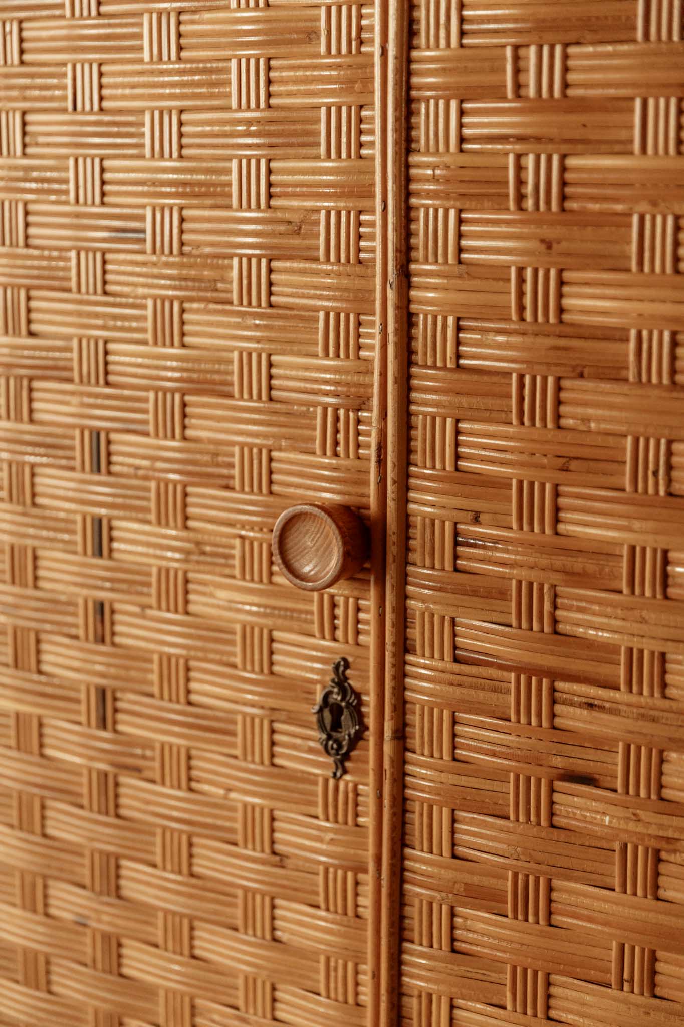 Armario de Bambú y Ratán del Siglo XX - 6