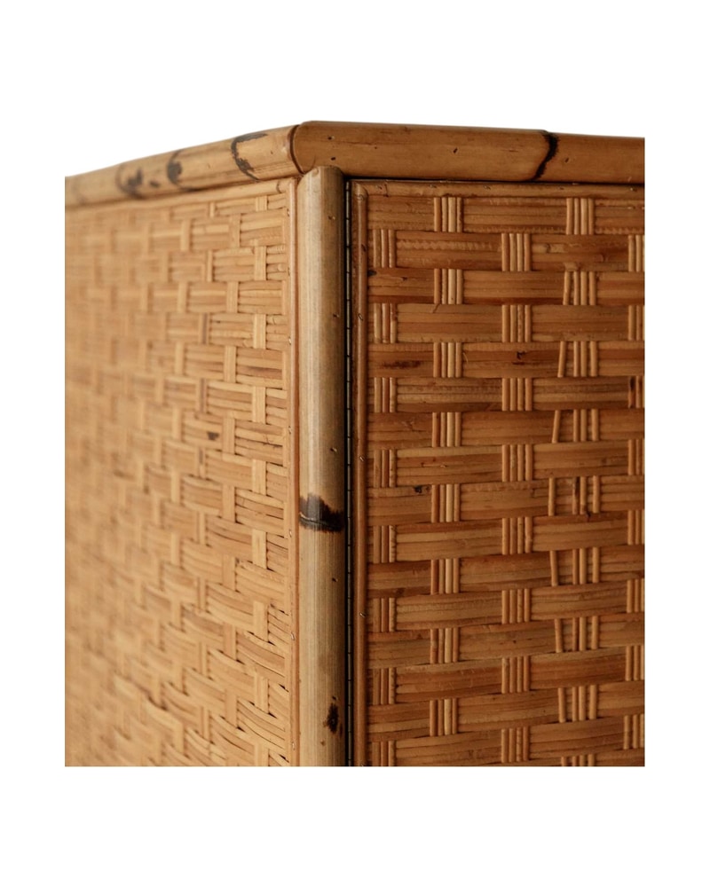 Bamboo and Rattan Wardrobe from the 20th Century - 5/6