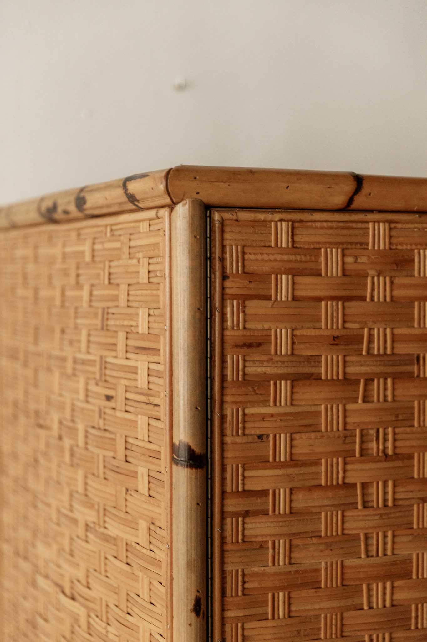 Armario de Bambú y Ratán del Siglo XX - 5