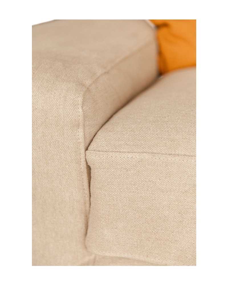 Removable Linen Sofa from the 21st Century with Wide Arm - 5/12
