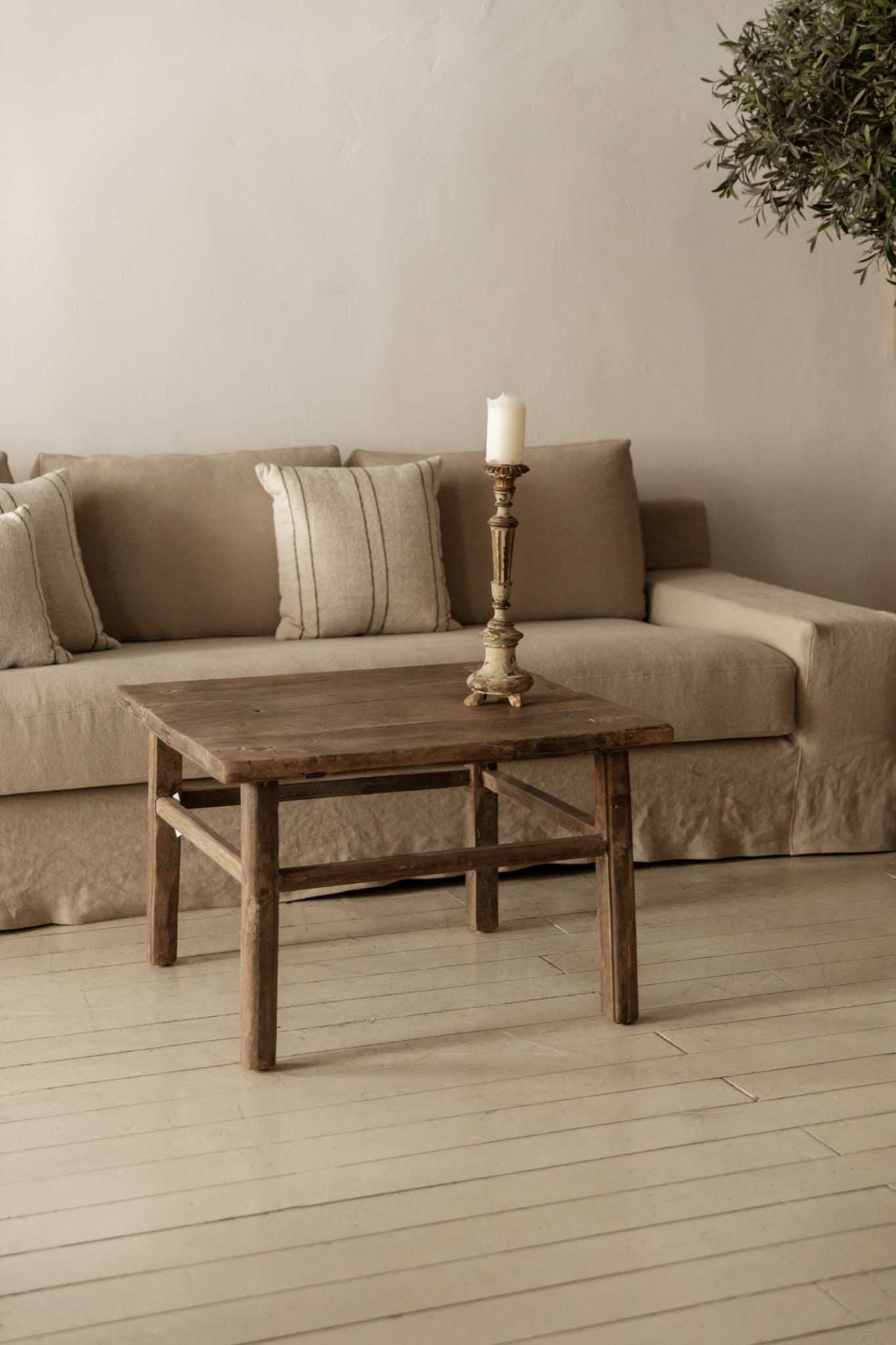 Sofá de Lino Desenfundable del Siglo XXI con Brazo Ancho