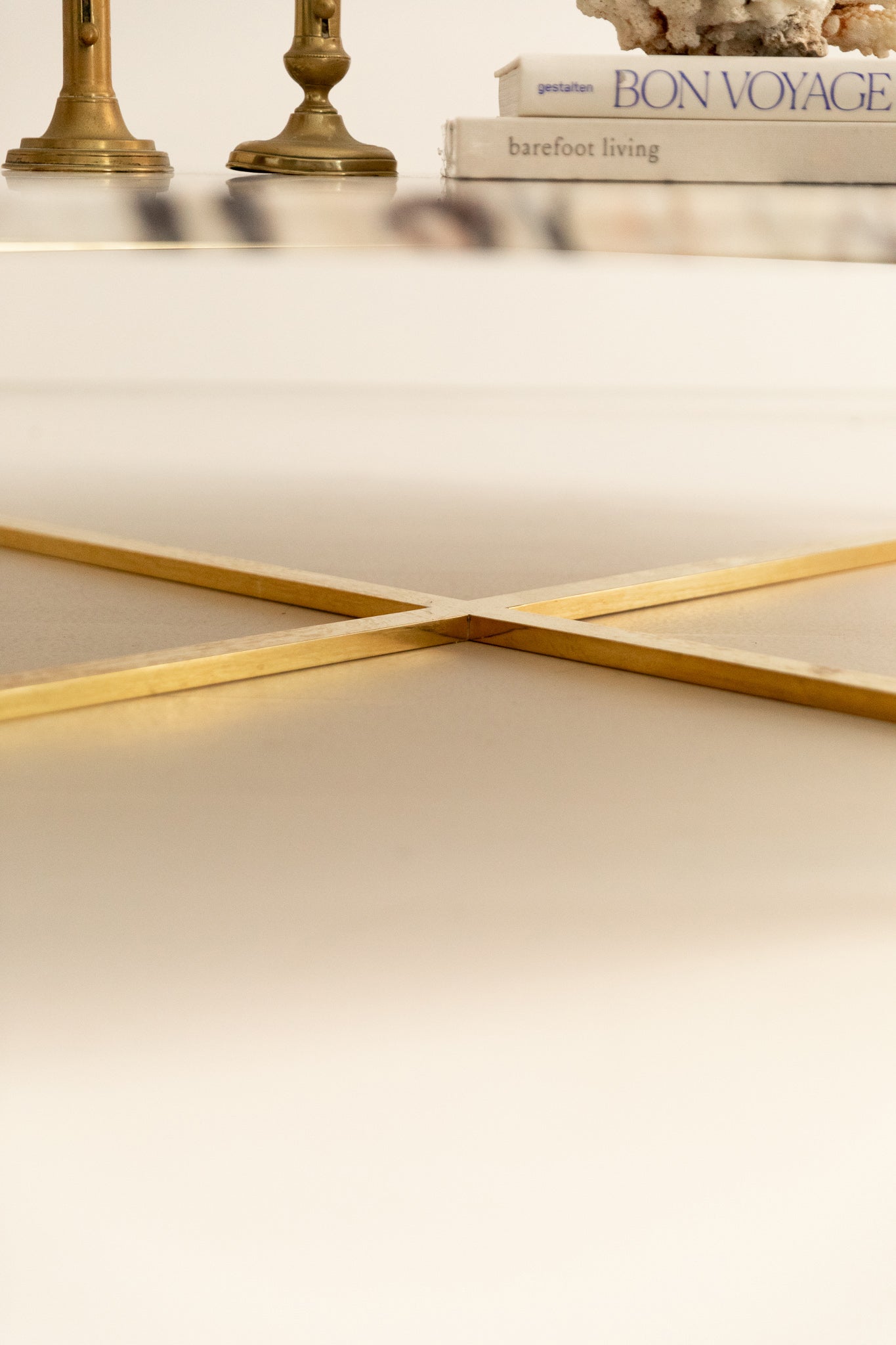 Mesa de Centro del Siglo XXI con Sobre de Mármol Calacatta Viola - 4