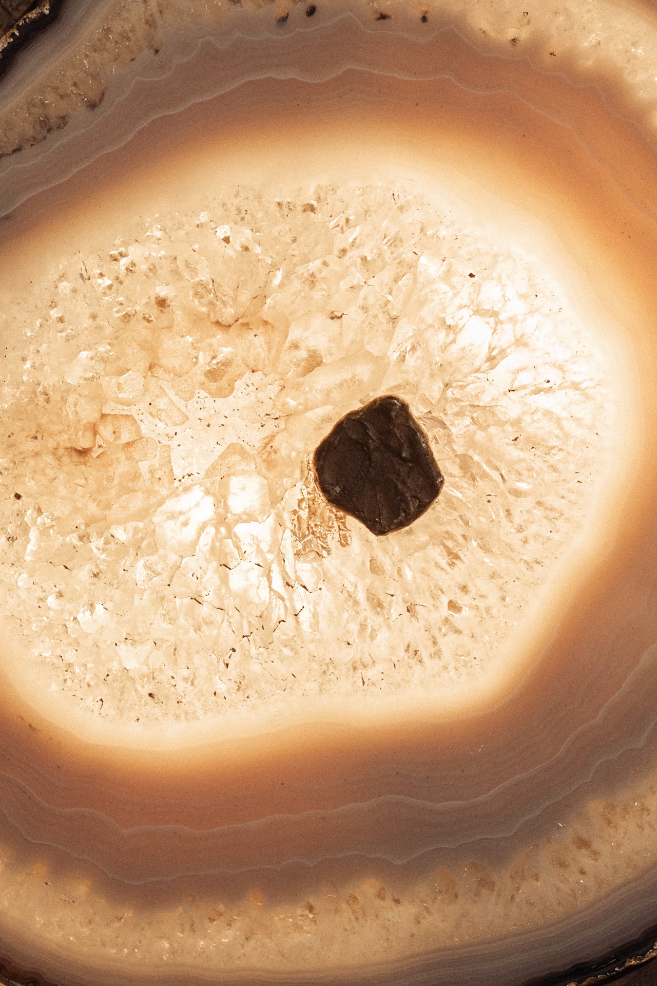 Aplique del Siglo XX en Hierro Forjado y Ágata - 2