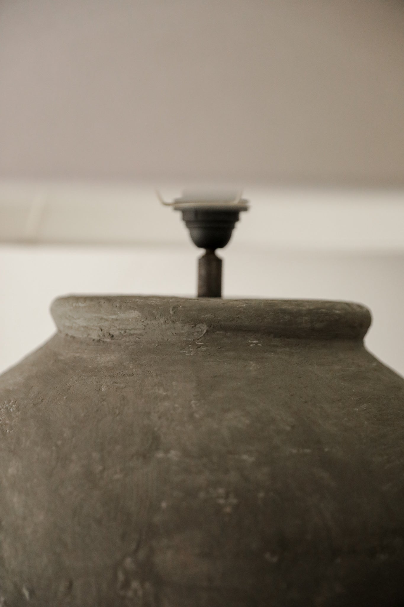 Base de Lámpara Cerámica Gris del Siglo XXI - 2