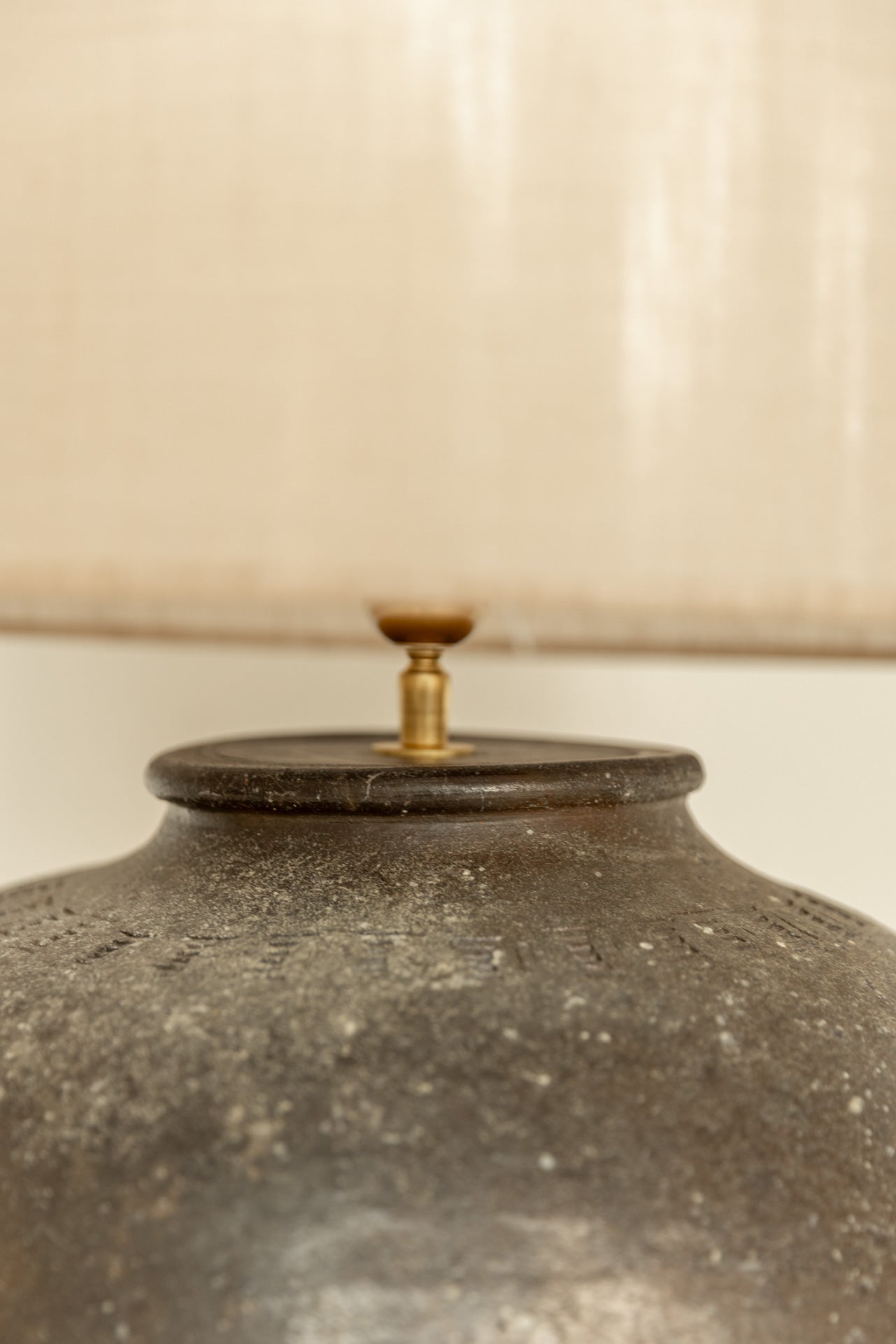 Base de Lámpara Cerámica Marrón del Siglo XXI - 2