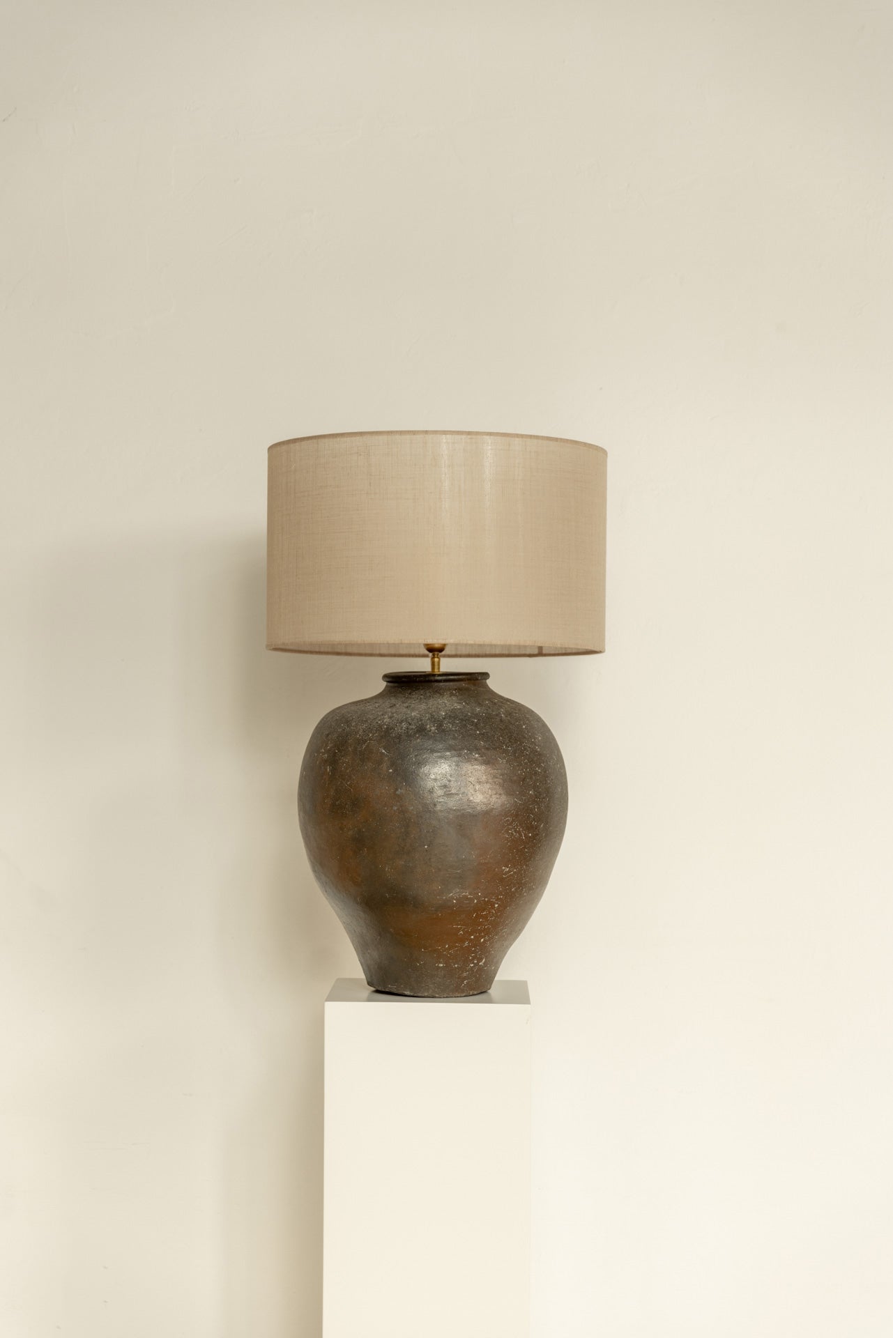 Base de Lámpara Cerámica Marrón del Siglo XXI