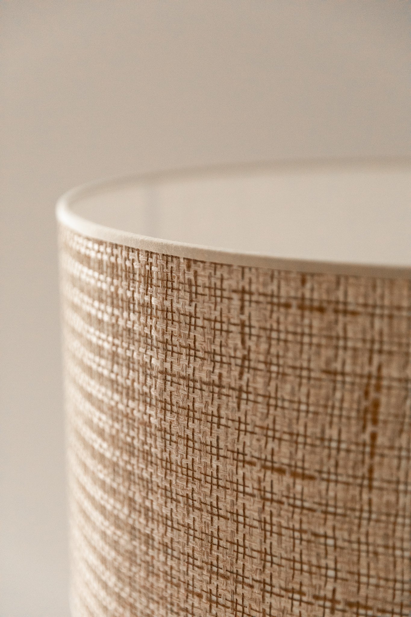 Base de Lámpara Cilindro del Siglo XXI en Laca Blanca - 4