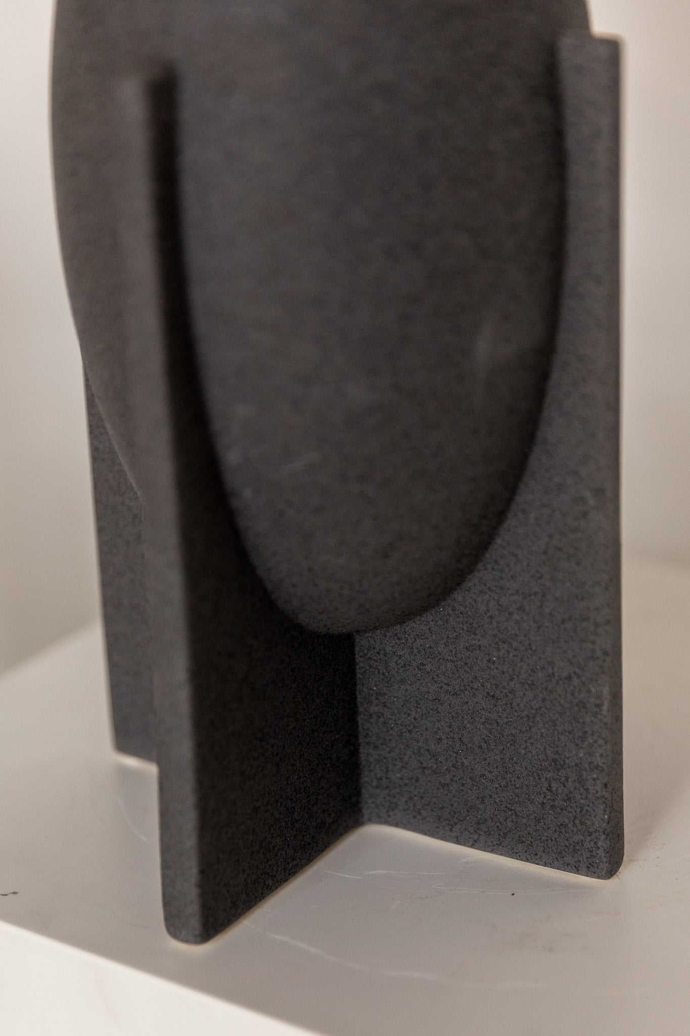 Base de Lámpara del Siglo XXI en Cerámica Gris Antracita - 2