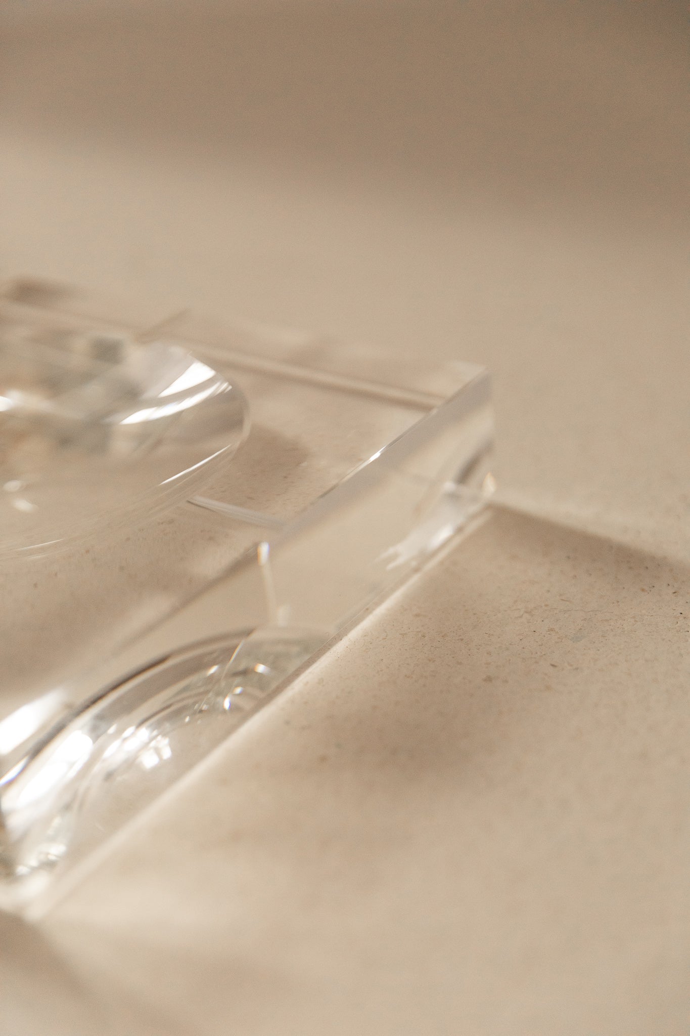 Cenicero del Siglo XX en Cristal Transparente Cuadrado - 3