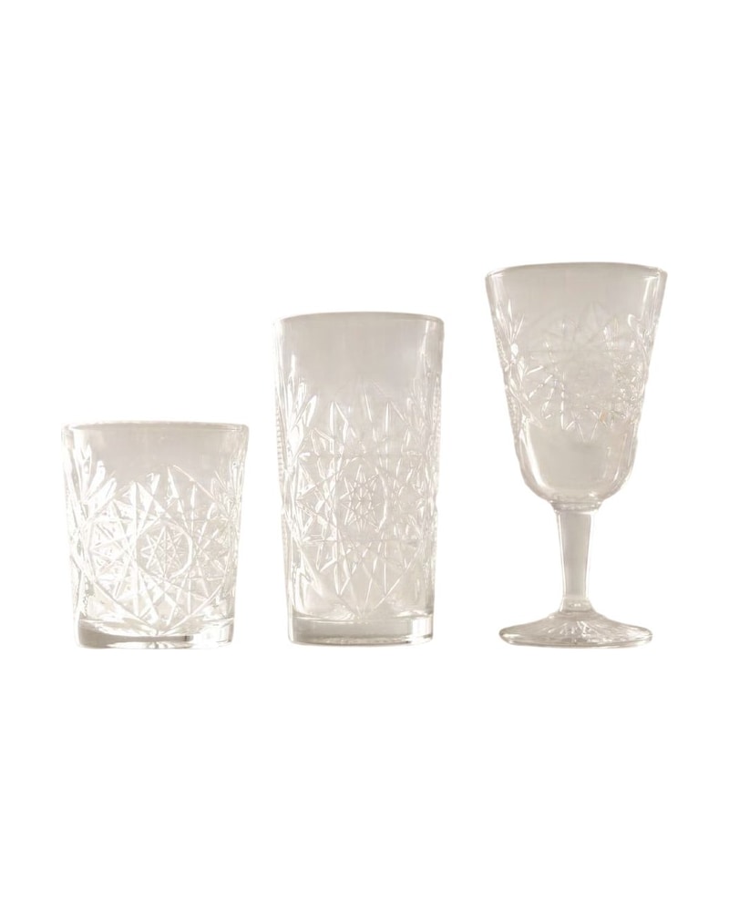 Star Cut Glassware Collection