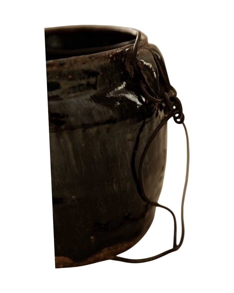 Collection of 20th Century Vintage Black Ceramic Vases - 7/7