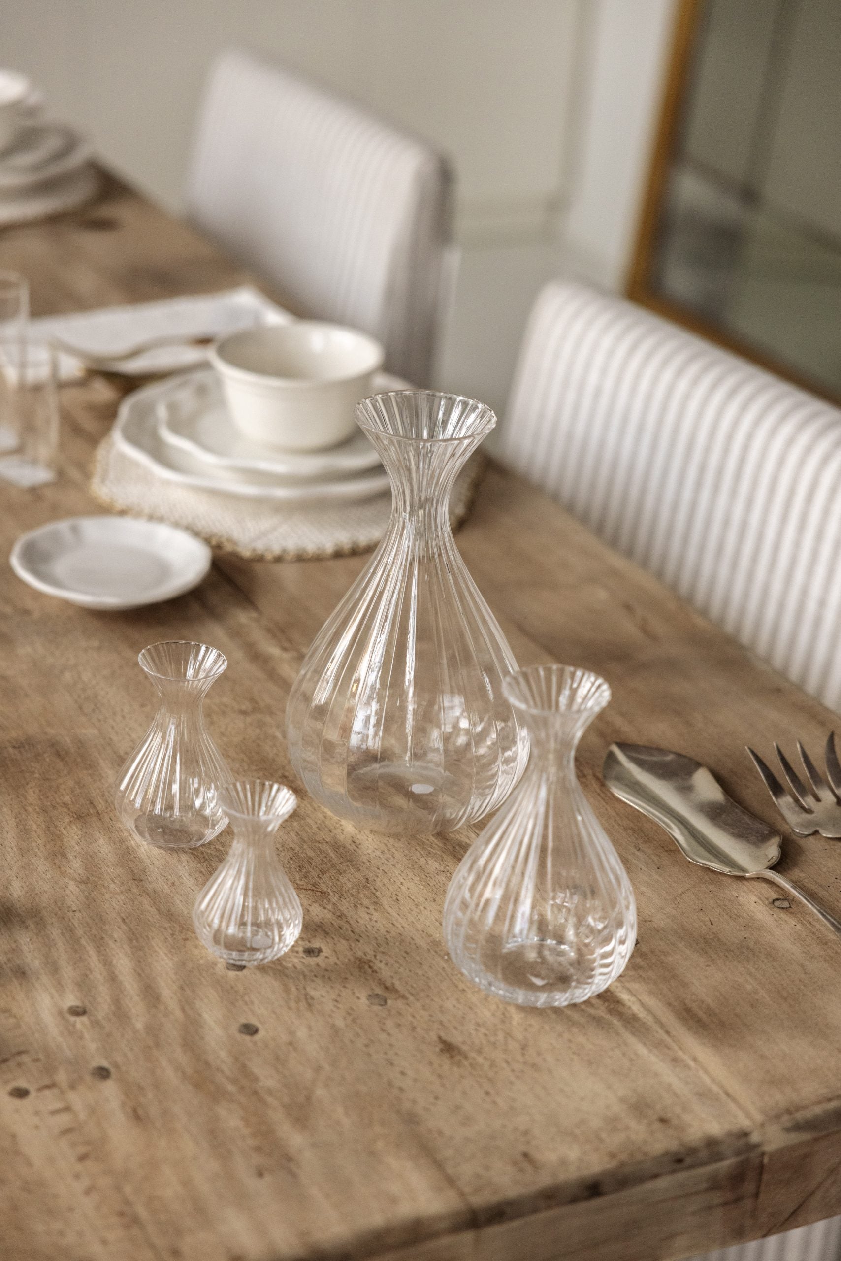 Colección de Jarras de Vidrio Soplado del Siglo XXI con Acabado Ondulado - 5