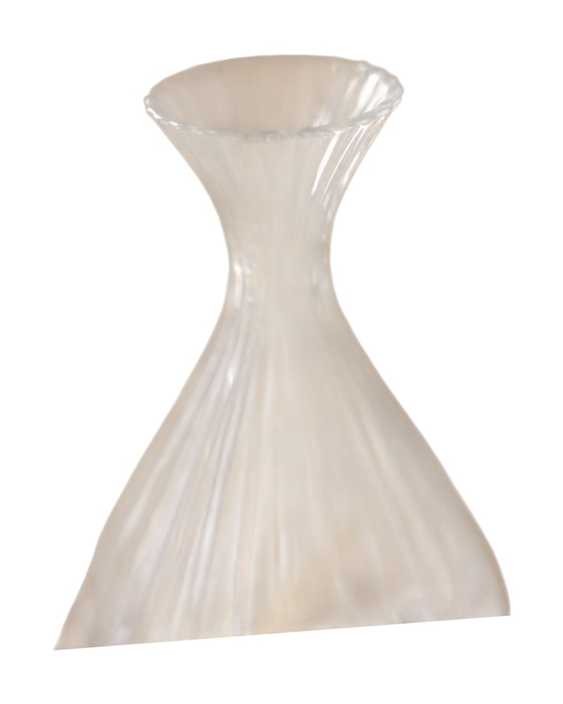 Collection of 21st Century Blown Glass Jugs with Wavy Finish - 7/7